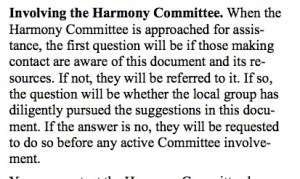 harmony committee circle